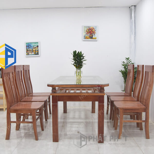 Bộ Bàn Ăn Xoan Ta 6 ghế BT06