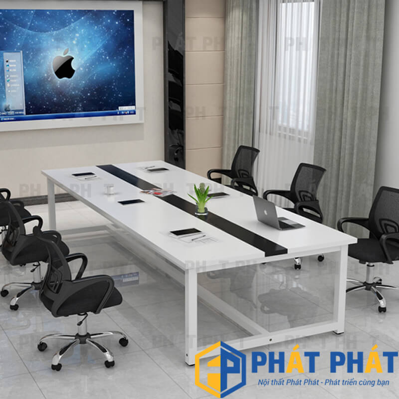 Bàn Họp Chân Sắt 2m4 BHS02