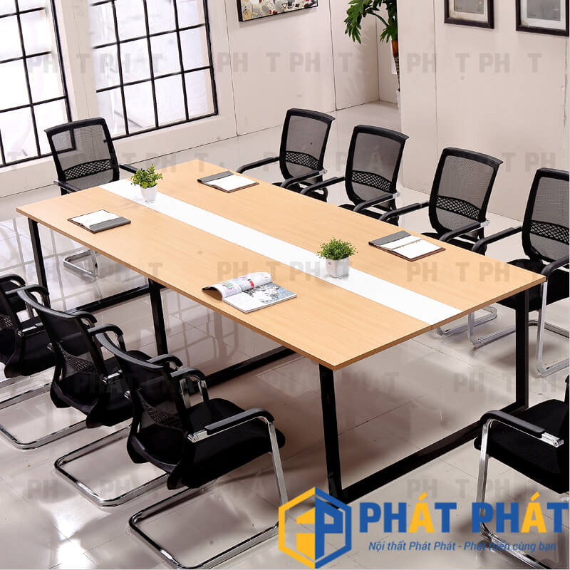 Bàn Họp Chân Sắt 2m4 BHS04