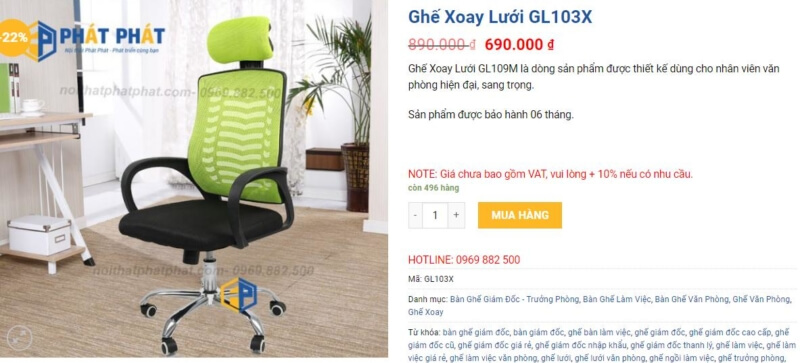 Những mẫu ghế xoay trưởng phòng - 5