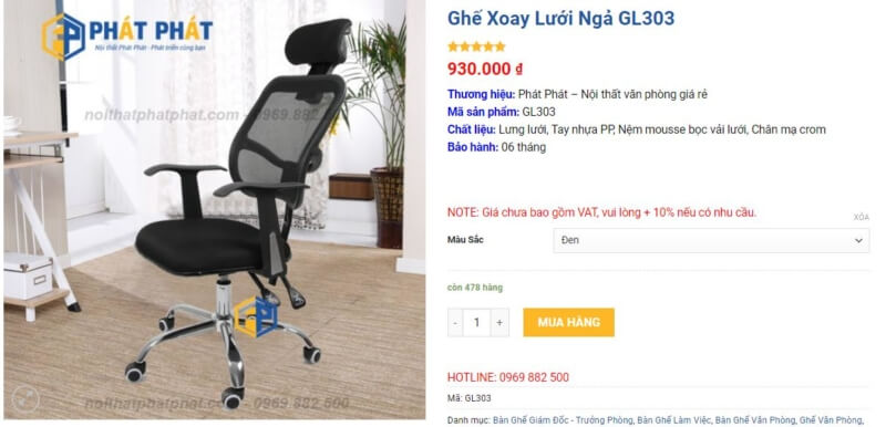Những mẫu ghế xoay trưởng phòng - 8