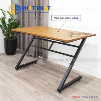 Bàn văn phòng khung sắt đẹp chất lượng